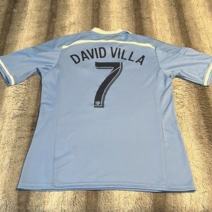 NYCFC #7 David Villa New York City FC 2014-15 MLS Home Adidas Jersey